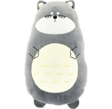 Grå gosedjurshund som kudde