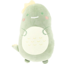 Grön dinosaurie gosedjur med gula detaljer