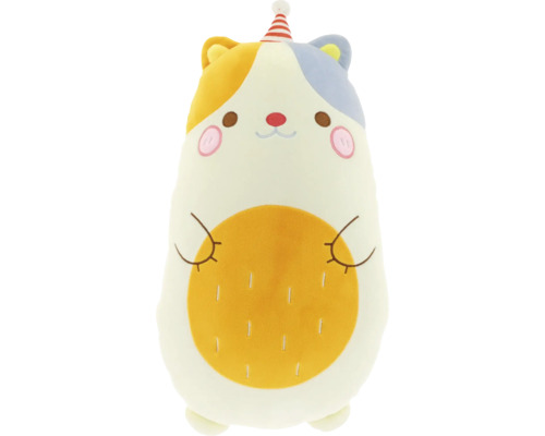 Kattformad kudde med partyhatt