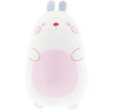 Vit kanin gosedjur med rosa detaljer