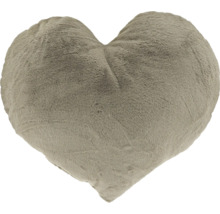 Hjärtformad kudde av plysch