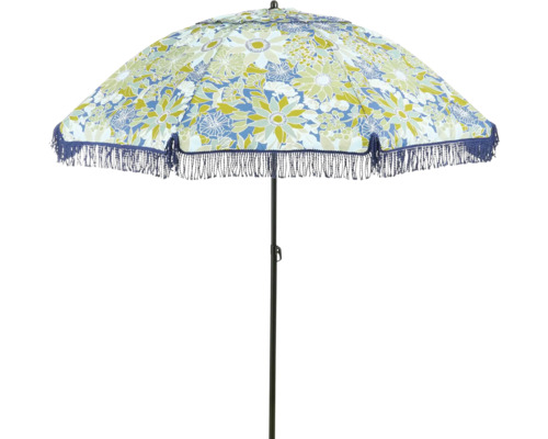 Parasoll MICA Blom Ø220cm H238cm blå