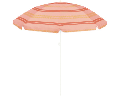 Strandparasoll MICA Ränder Ø160cm H180cm rosa