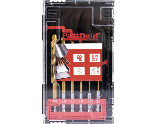 Pattfield Ergo Tools Borrsats med HSS-TiN beläggning, DIN 338 standard