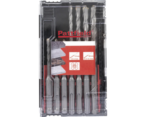 Pattfield Borrsats med SDS Plus fäste