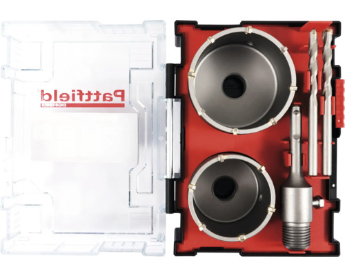 Patfield dosborrset i öppen väska