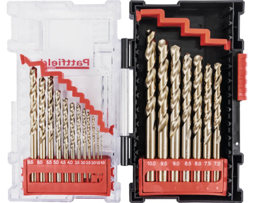 Borrsats i plastlåda