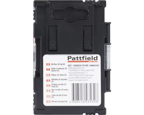 Pattfield Bitslåda 32 stycken S2