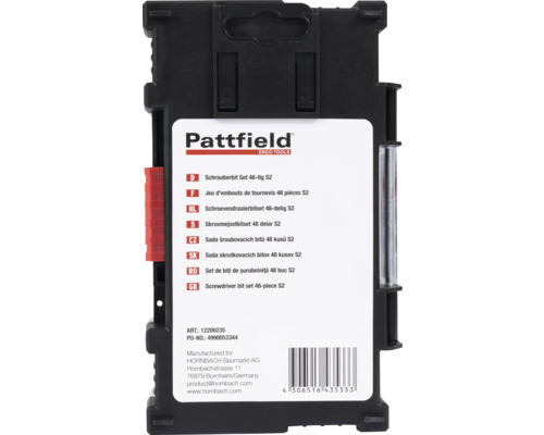 Pattfield skruvmejselbitset 48 delar
