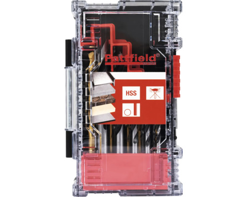 Pattfield Borrset i transparent låda