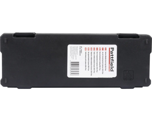 Pattfield Borr och mejselsats åtta delar SDS-Plus i förvaringsväska