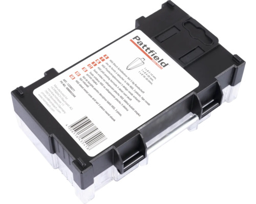 Pattfield plåt peeling borr, set om 3 delar, HSS stål, runt skaft