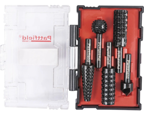 Pattfield Frässtift-set i öppet fodral