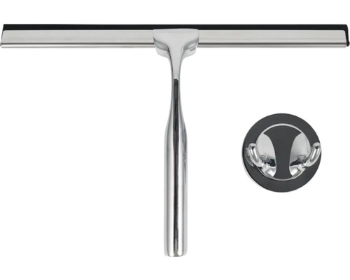 Fönsterskrapa med väggkrok för förvaring