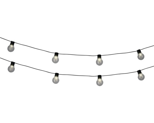 Partybelysning LUMINEO ljusslinga glödlampor 20 varmvita LED 950cm