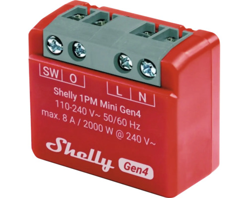 Shelly 1PM Mini Gen4 energimätningsrelä