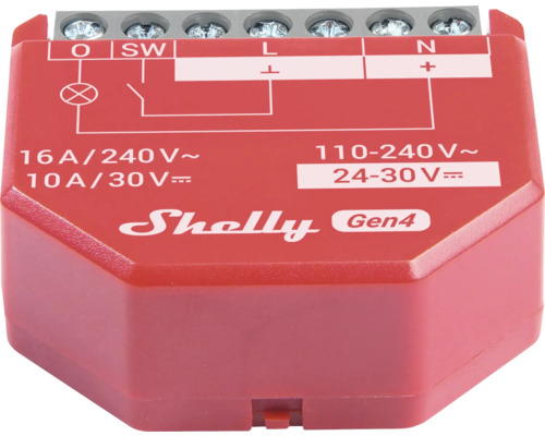 Shelly Gen4 relä för elinstallation