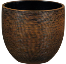 Dekorativ blomkruka med strukturerad yta.