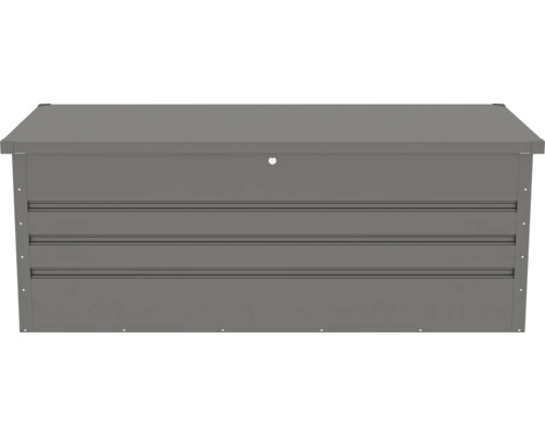 Verktygslåda i metall med tre lådor