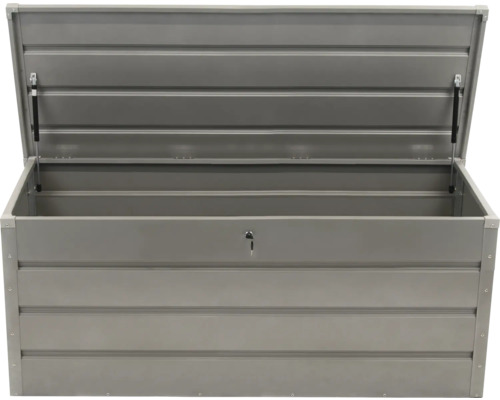 Öppen trädgårdsförvaringsbox av metall