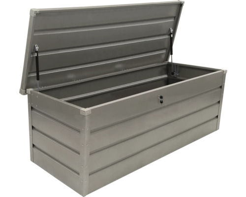 Öppen trädgårdsbox i metall för utomhusförvaring