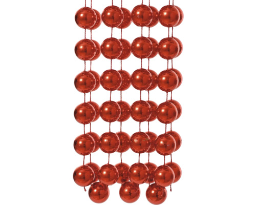 Dekorativ girlang med röda bollar för festliga tillfällen