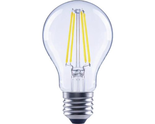 Klar LED-lampa med synliga glödtrådar