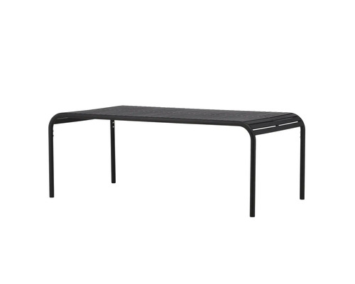 Trädgårdsbord med ribbad struktur