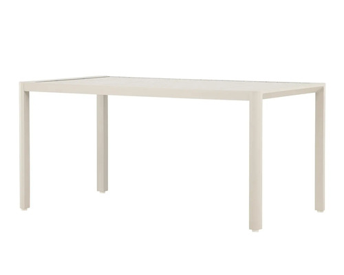 Rektangulärt trädgårdsbord av aluminium