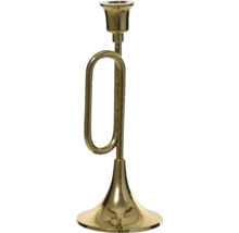 Guldfärgad ljusstake i ovanlig design