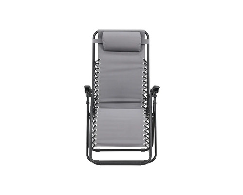 Grå relaxstol med nackstöd