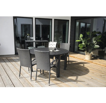 Matbord VENTURE HOME Marbella Ø140cm svart