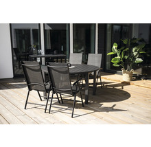Matbord VENTURE HOME Marbella Ø140cm svart