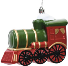 Dekorativt tåg som julgransprydnad