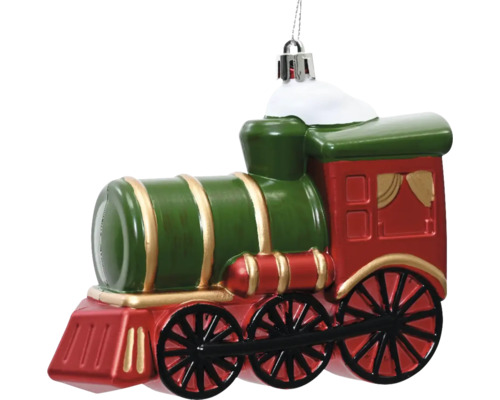 Dekorativt tåg som julgransprydnad