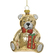 Julgranskula nallebjörn med present