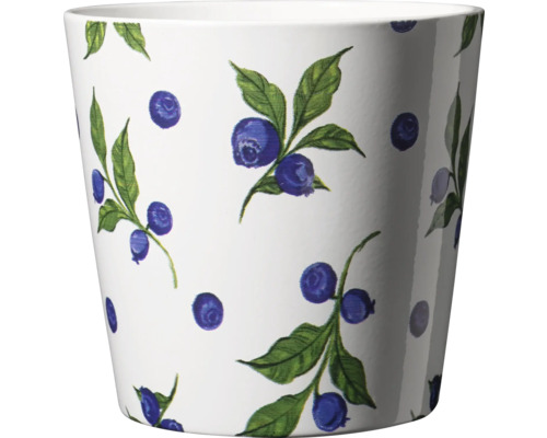Blomkruka med blåbärsmönster