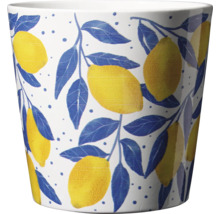Blomkruka med citronmotiv