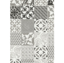 Kakelmönster med olika geometriska och blommiga mönster