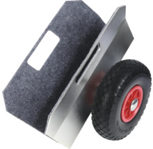 Transportkärra med hjul och filtklädsel