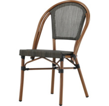 Caféstol med flätad sits och ryggstöd