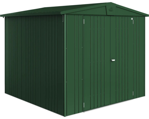 Metallträdgårdsskjul med dörr