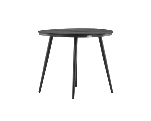 Runt trädgårdsbord med tre ben