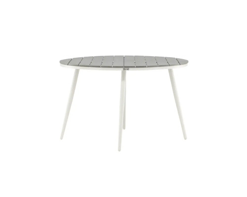 Runt trädgårdsbord med tre ben