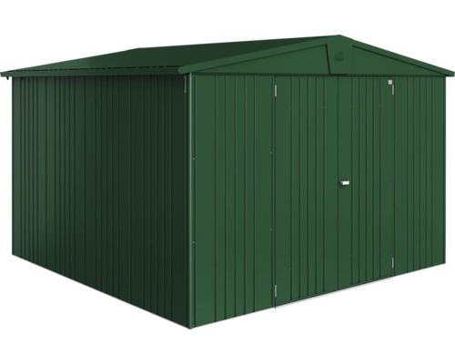 Metallträdgårdsskjul med dubbeldörr för trädgårdsförvaring