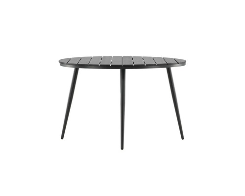 Runt trädgårdsbord med tre ben