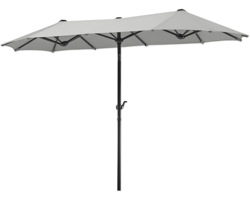 Dubbelt parasoll för utomhusbruk