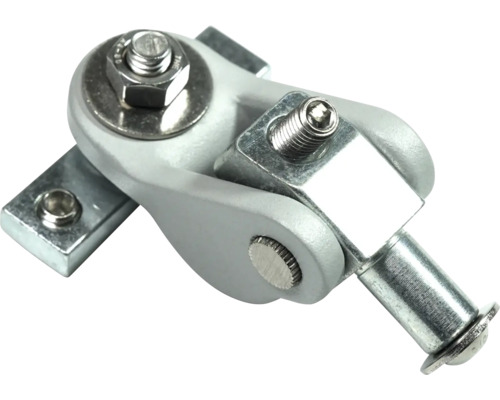 Metallfog med skruvar och fästelement