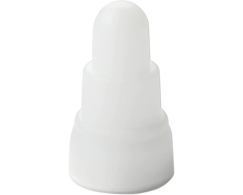 Vitt flasklock av plast