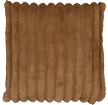 Fyrkantig dekorativ kudde med ribbad textur